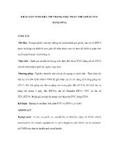 Khảo sát tính khả thi trong việc thay thế chỉ số fvc bằng fev6