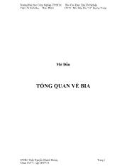 Đề tài Thực tập tốt nghiệp nhà máy bia “33” Quang Trung