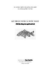 Kỹ thuật nuôi cá nước ngọt dành cho người nuôi cá