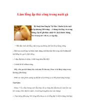 Làm lồng ấp thủ công trong nuôi gà