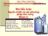 Nguồn nhiệt và các phương pháp đun nóng