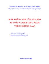 Nuôi thâm canh tôm đảm bảo an toàn vệ sinh thực phẩm theo mô hình GAPQ