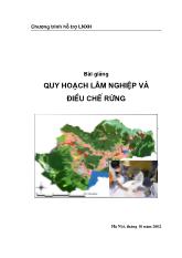 Quy hoạch lâm nghiệp và điều chế rừng