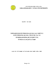 Thử nghiệm nuôi tôm đăng quầng - Rau nhút và nuôi tôm đăng quầng - chất chà tại xã Bình Thạnh Đông, huyện Phú Tân, tỉnh An Giang, mùa lũ 2005