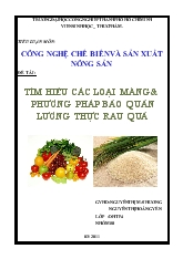 Tìm hiểu các loại màng phương pháp bảo quản lương thực rau quả