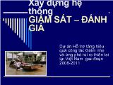 Xây dựng hệ thống giám sát đánh giá