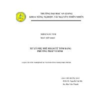 Xử lý phụ phế phẩm từ tôm bằng phương pháp vi sinh