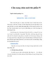 Cẩm nang chăn nuôi thỏ phần 4