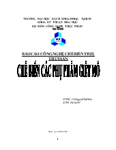 Chế biến các phụ phẩm giết mổ