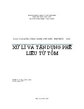 Xử lý và tận dụng phế liệu từ tôm