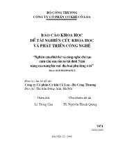 Nghiên cứu thiết kế và công nghệ chế tạo cụm cầu sau của xe tải dưới 3 tấn nâng cao năng lực nội địa hoá phụ tùng ô tô