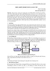 Điều khiển robot bằng logic mờ