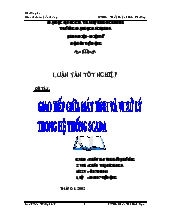 Giao tiếp giữa máy tính và vi xử lý trong hệ thông Scada
