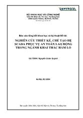 Nghiên cứu thiết kế, chế tạo hệ scada phục vụ an toàn lao động trong ngành khai thác hầm lò