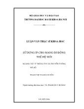 Sử dụng IP cho mạng di động thế hệ mới