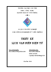 Thiết kế lịch vạn niên điện tử