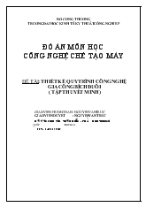 Thiết kế quy trình công nghệ gia công bích đuôi