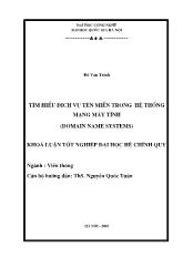 Tìm hiểu dịch vụ tên miền trong hệ thống mạng máy tính