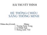 Bài thuyết trình hệ thống chiếu sáng thông minh