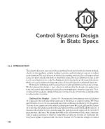 Control Systems Design in State Space