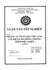 Phương án tối ưu hóa việc cung cấp điện và mô phỏng chương trình điều khiển