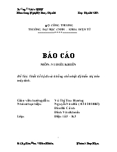 Thiết kế bộ đo và khống chế nhiệt độ hiển thị trên máy tính