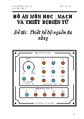 Thiết kế chế tạo bộ nguồn đa năng điện áp thấp