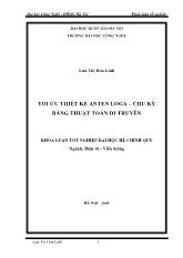 Tối ưu thiết kế anten loga – chu kỳ bằng thuật toán di truyền