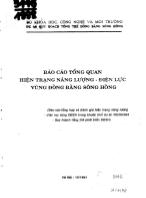 Tổng quan hiện trạng năng lượng - Điện lực vùng Đồng bằng Sông Hồng