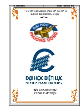 Thiết kế cấp điện cho xưởng sửa chữa cơ khí