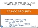 Bảo mật mạng ad - Hoc