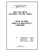 Hệ thống thông tin di động thế hệ 3 cdma 2000