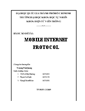 Mobile internet protocol