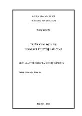 Triển khai dịch vụ giám sát thiết bị đầu cuối