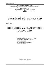 Đề tài ĐIều khiển và giám sát đèn quảng cáo