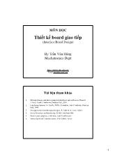 Đề tài Thiết kế board giao tiếp (Interface Board Design)