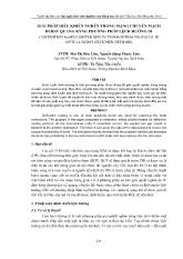 Giải pháp điều khiển nghẽn trong mạng chuyển mạch burst quang bằng phương pháp lệch hướng đi