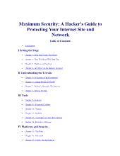 Maximum security: A hacker's guide to protecting your internet site and network