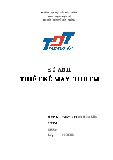 Thiết kế máy thu Fm