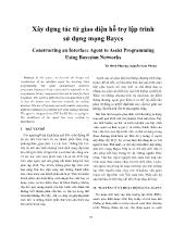 Xây dựng tác tử giao diện hỗ trợ lập trình sử dụng mạng Bayes