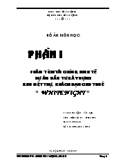 Phân tích tài chính, kinh tế, xác định giá dự thầu khu biệt thự-Khách sạn cho thuê white night