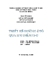 Thiết kế đường qua hai điểm H - G