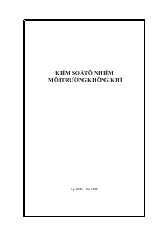 Kiểm soát ô nhiễm môi trường không khí