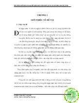 Đề tài Đặc điểm chất hữu cơ trong đất ngập nước ở Vườn Quốc gia Lò Xo - Xa Mát tỉnh Tây Ninh