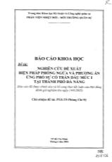 Nghiên cứu đề xuất biện pháp phòng ngừa và phương án ứng phó sự cố tràn dầu mức 1 tại Tp Đà Nẵng