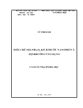 Luận văn Điều chế NIO, nife2o4 kích thước nanomet và định hướng ứng dụng