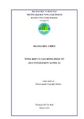 Luận văn Tổng hợp và tạo dòng phân tử gen interferon alpha 2a