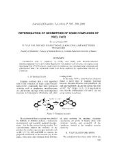 Determination of Geometries of some complexes of Ni(II), Cu(II)