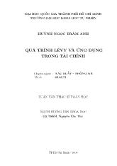 Luận văn Quá trình Lévy và ứng dụng trong tài chính