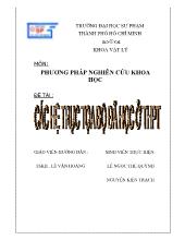 Đề tài Các hệ trục tọa độ đã học ở THPT